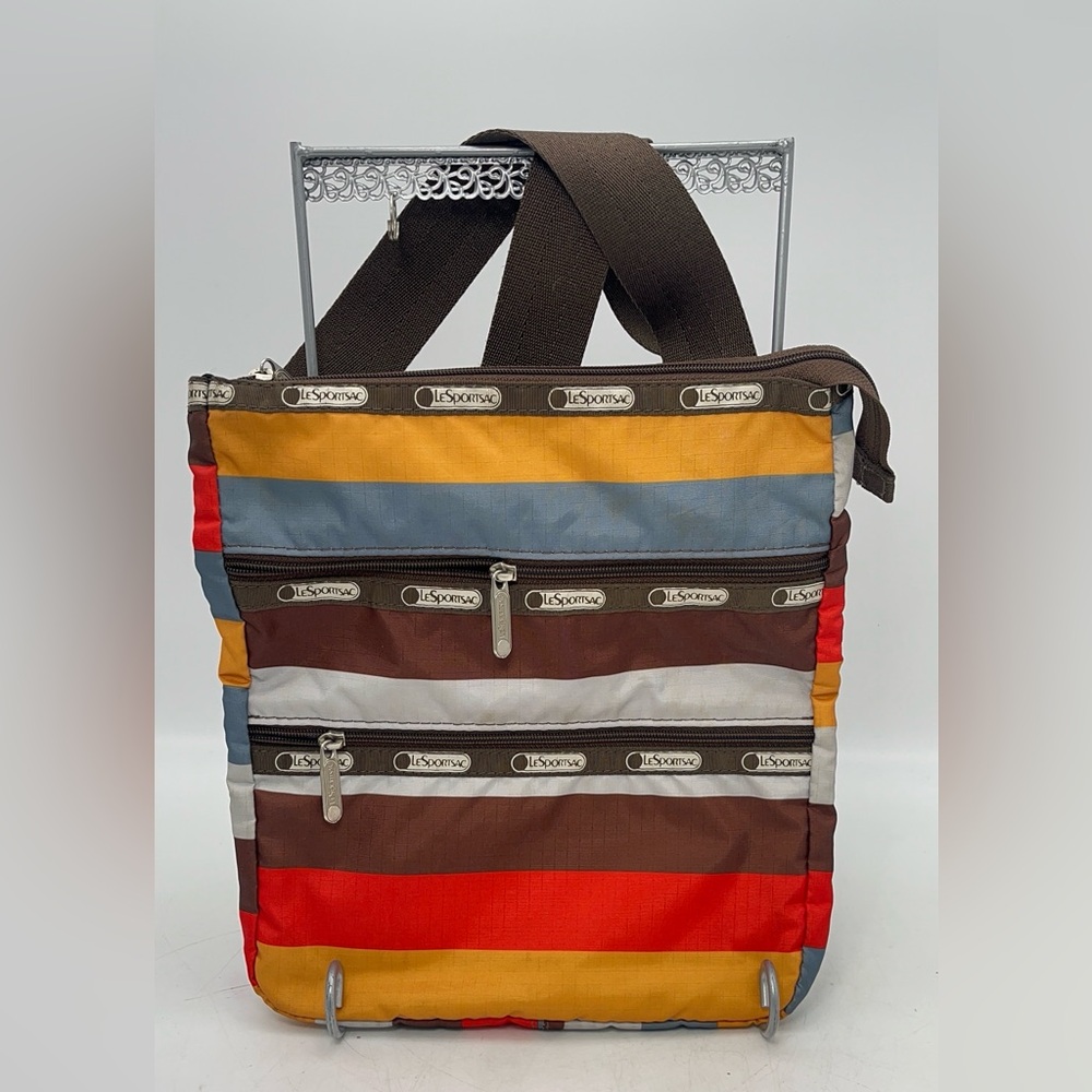 LeSportsac Brown and multicoloured Messenger Bag with Adjustable Strap